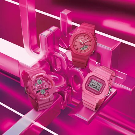 Zegarek Casio G-SHOCK damski na różowym pasku GMD-S5610PP-4ER