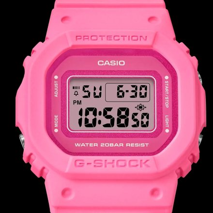Zegarek Casio G-SHOCK damski na różowym pasku GMD-S5610PP-4ER