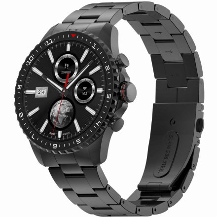 GRAVITY GT16-2 czarny smartwatch męski do rozmów