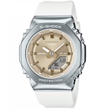 Zegarek Casio G-SHOCK Damski na białym pasku GM-S2110-7A9ER
