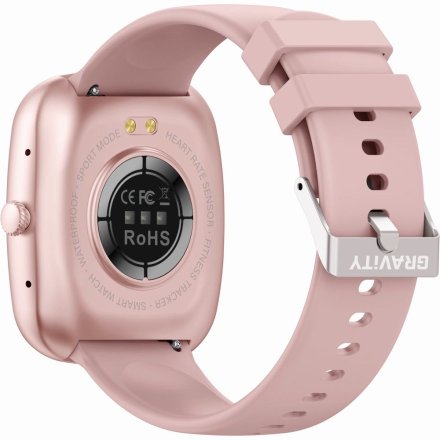 GRAVITY GT18-1 różowo-czarny smartwatch z pomiarem ciśnienia