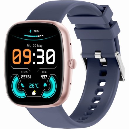 GRAVITY GT18-3 różowo-granatowy smartwatch z pomiarem ciśnienia
