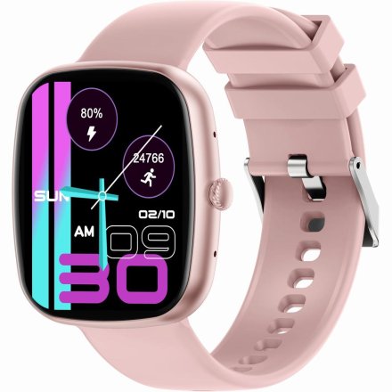 GRAVITY GT18-3 różowo-granatowy smartwatch z pomiarem ciśnienia