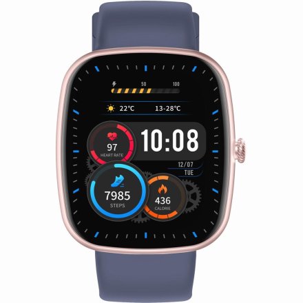 GRAVITY GT18-3 różowo-granatowy smartwatch z pomiarem ciśnienia