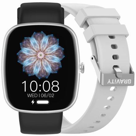 GRAVITY GT18-5 czarno-szary smartwatch z pomiarem ciśnienia