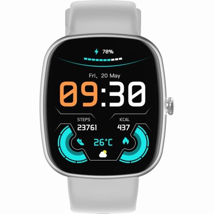 GRAVITY GT18-5 czarno-szary smartwatch z pomiarem ciśnienia