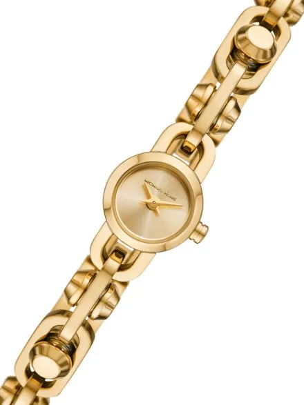 Michael Kors Astor Link MK4871 złoty zegarek damski na biżuteryjnej bransolecie