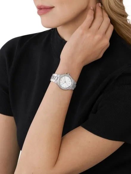 Michael Kors Lennox MK7280 srebrny zegarek damski ze srebrną tarczą
