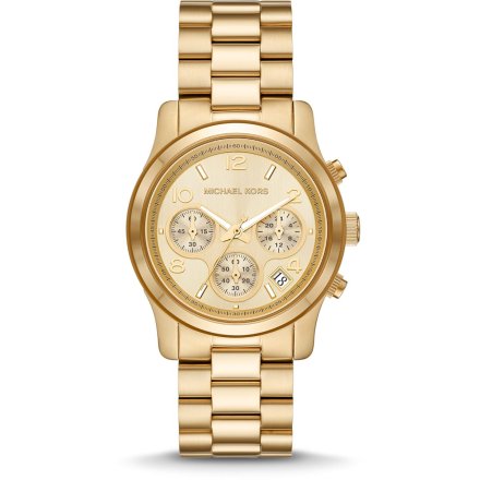 Michael Kors Runway MK7323 złoty zegarek damski z chronografem