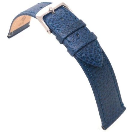 Niebieski pasek 22 mm skórzany DILOY 86.22.5 + GRATIS dwa teleskopy i narzędzie