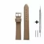 Beżowy pasek 12 mm skórzany DILOY 301.12.17 + GRATIS dwa teleskopy i narzędzie
