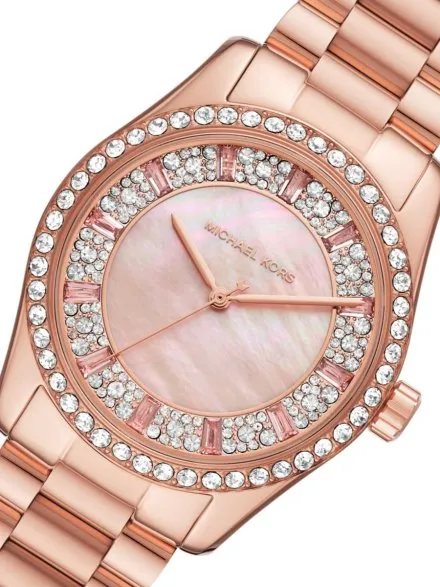 Michael Kors Lexington MK7444 różowozłoty zegarek damski z masą perłową
