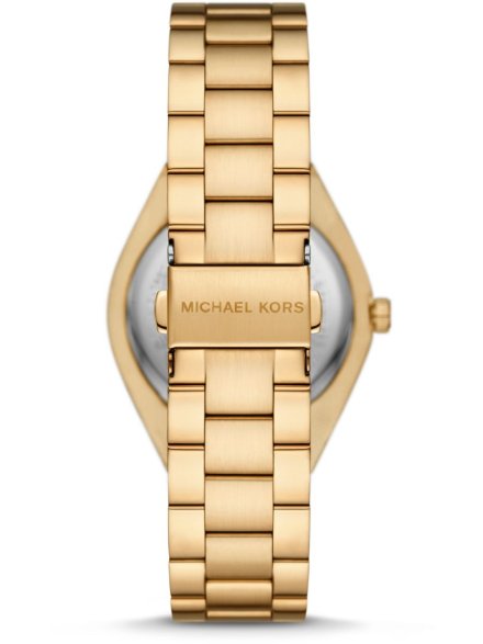 Michael Kors Lennox MK7460 złoty zegarek damski z niebieską tarczą 