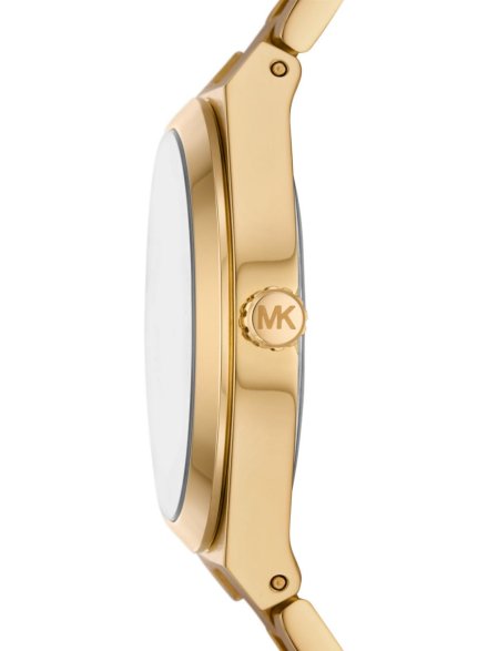 Michael Kors Lennox MK7460 złoty zegarek damski z niebieską tarczą 