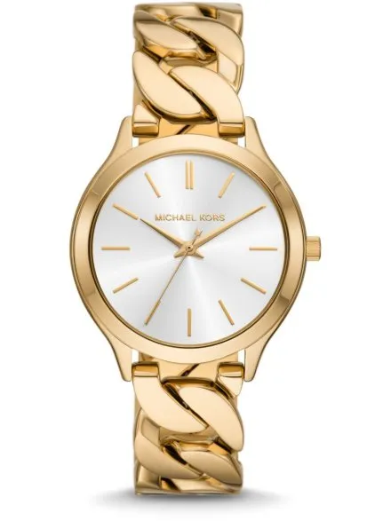 Michael Kors Slim Runway MK7472 złoty zegarek damski bransoletka łańcuch