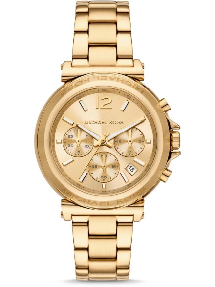 Michael Kors Maren MK7493 zegarek damski złoty na bransolecie chronograf