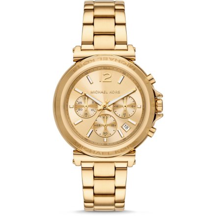 Michael Kors Maren MK7493 zegarek damski złoty na bransolecie chronograf