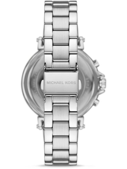 Michael Kors Maren MK7495 zegarek damski srebrny na bransolecie chronograf