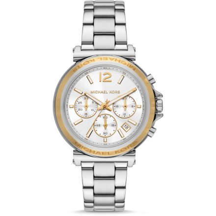 Michael Kors Maren MK7495 zegarek damski srebrny na bransolecie chronograf