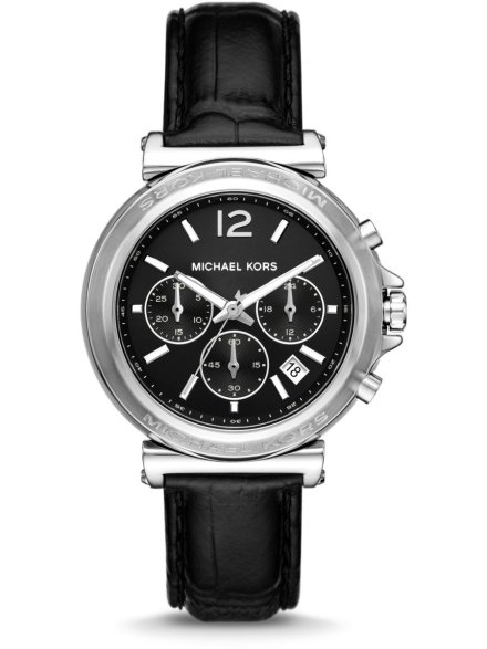 Michael Kors Maren MK7499 zegarek damski srebrny na pasku chronograf