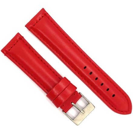 Czerwony pasek 14 mm skórzany DILOY 363.14.6 + GRATIS dwa teleskopy i narzędzie