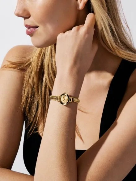 Michael Kors Gramercy MK7527 zegarek damski złoty delikatny na bransolecie 