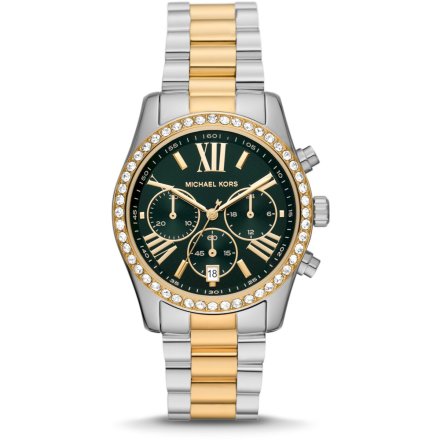 Michael Kors Lexington MK7303 zegarek damski z zieloną tarczą