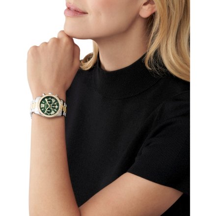 Michael Kors Lexington MK7303 zegarek damski z zieloną tarczą