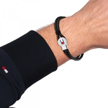 Tommy Hilfiger bransoletka męska czarna 2790654