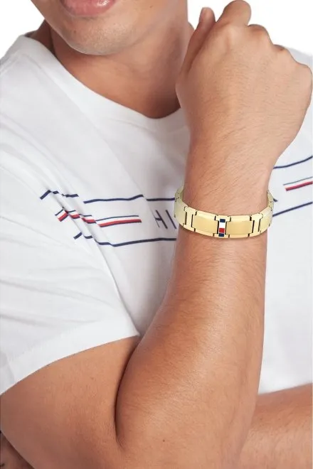 Tommy Hilfiger JAMESON bransoletka męska złota 2790658