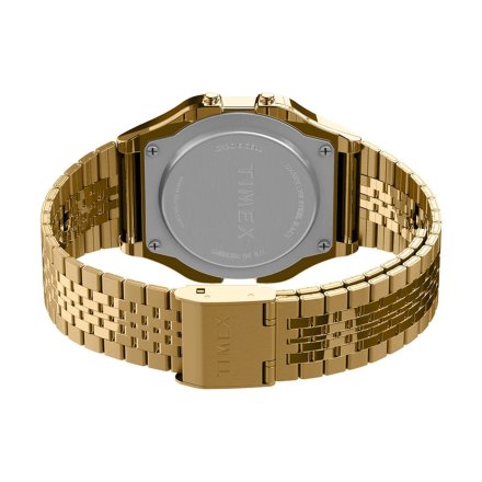 Timex T80 TW2R79200 Vintage Retro męski zegarek złoty z wyświetlaczem