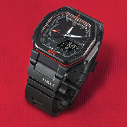 Timex UFC Colossus TW2V55200 Zegarek męski sportowy na czarnym pasku