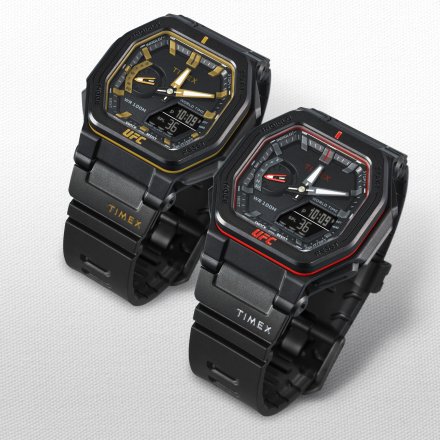 Timex UFC Colossus TW2V55300 Zegarek męski sportowy na czarnym pasku