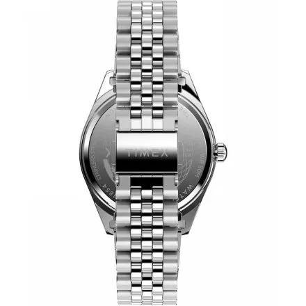 Timex Legacy Day and Date TW2V68000 Zegarek męski srebrny na bransolecie 