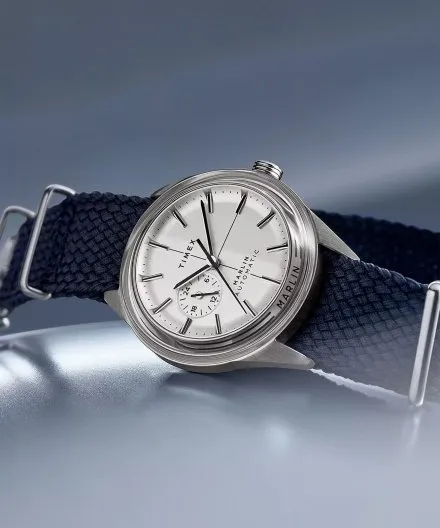 Timex Marlin Jet Automatic TW2V72300 zegarek męski z niebieskim paskiem