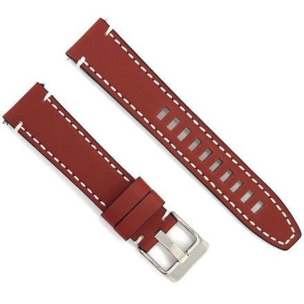 Brązowy pasek 26 mm skórzany DILOY 414.26.08 + GRATIS dwa teleskopy i narzędzie