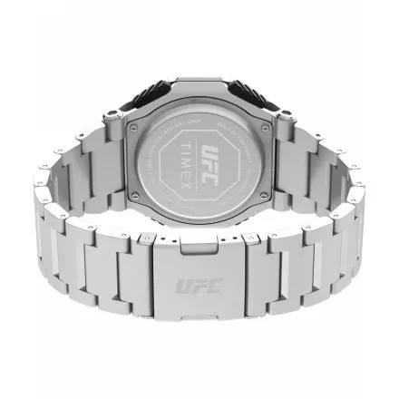 Timex UFC Colossus TW2V84700 Zegarek męski sportowy na srebrnej bransolecie