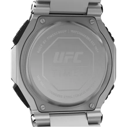 Timex UFC Colossus TW2V84700 Zegarek męski sportowy na srebrnej bransolecie