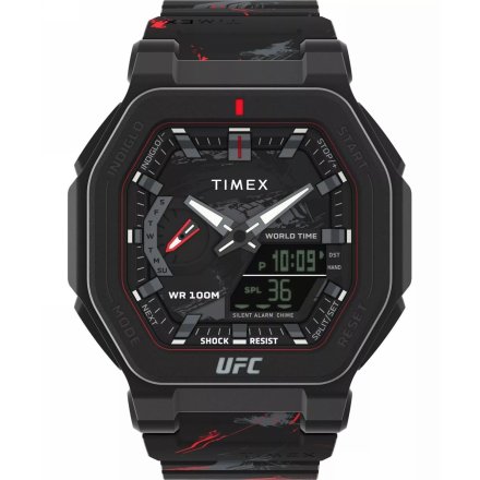 Timex UFC Colossus TW2V85300 Zegarek męski sportowy na czarnym pasku