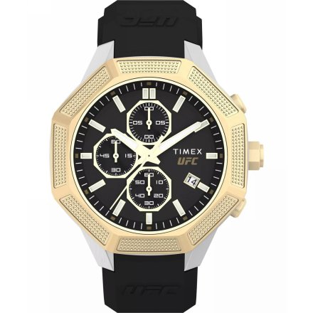 Timex UFC King Chronograph TW2V87300 Zegarek męski sportowy na czarnym pasku
