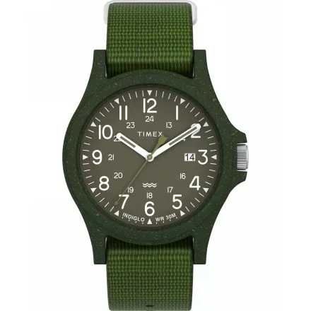 Timex Reclaim Ocean TW2V96000 Zegarek męski sportowy na zielonym pasku