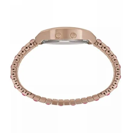 Timex Q TW2W41000 Zegarek Damski Różowozłoty z różową tarczą