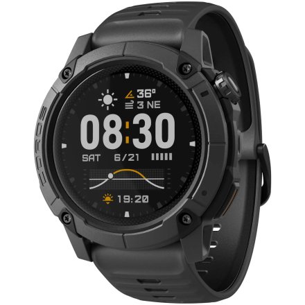 Coros Nomad czarny smartwatch z GPS ciemno-szary