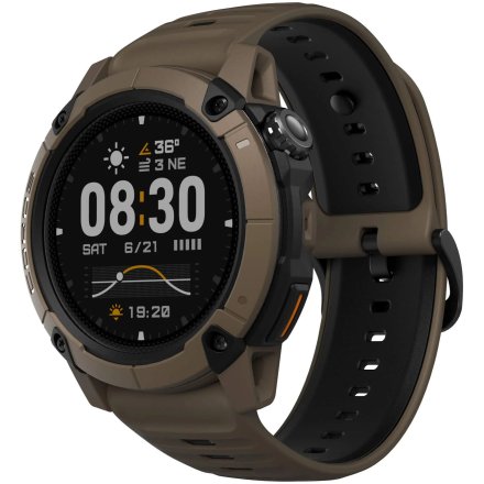 Coros Nomad brązowy smartwatch z GPS wojskowy