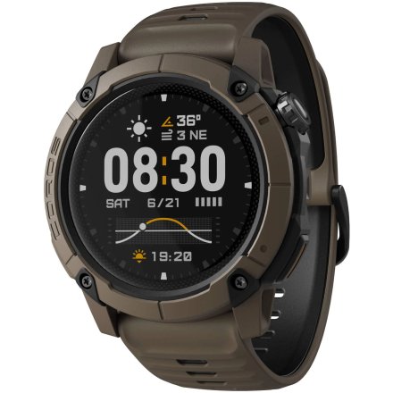 Coros Nomad brązowy smartwatch z GPS wojskowy