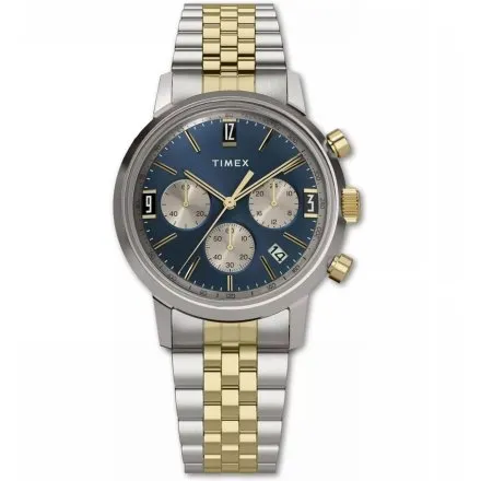 Timex Marlin TW2W60200 Zegarek Męski na bransolecie z chronografem 