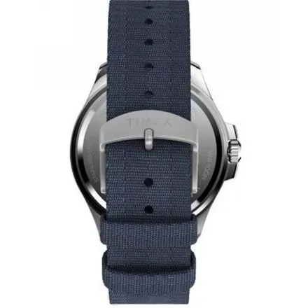 Timex Harborside Coast TW2W62700 Zegarek męski srebrny na niebieskim pasku