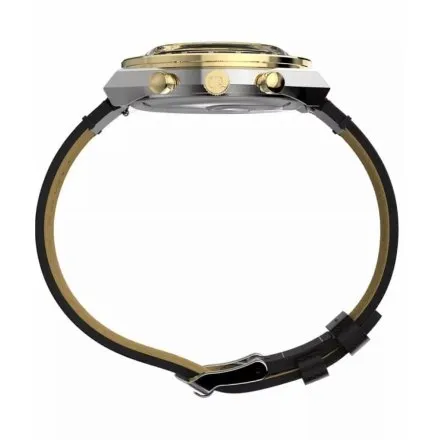 Timex Q Chronograph TW2W64300 zegarek męski na czarnym pasku