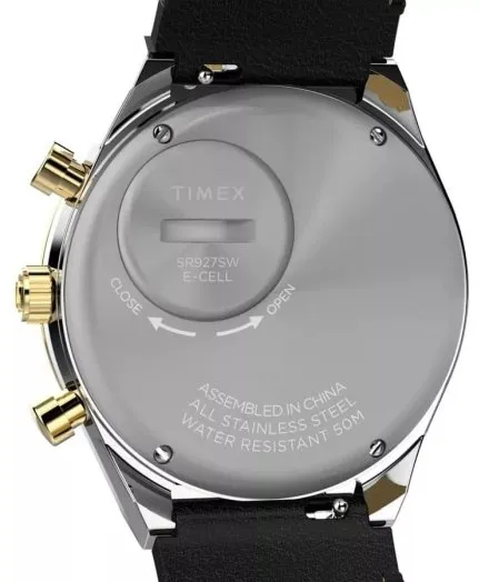 Timex Q Chronograph TW2W64300 zegarek męski na czarnym pasku