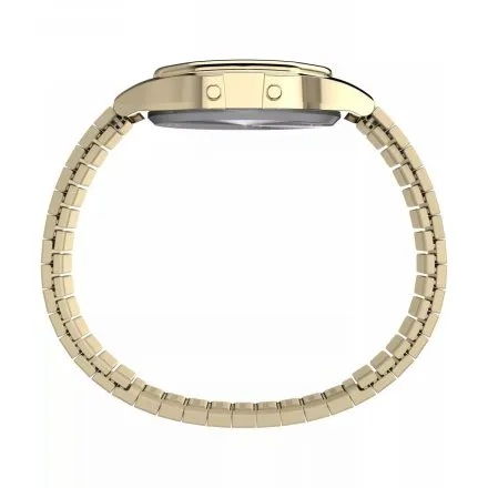 Timex T80 TW2W68100 Vintage Retro męski damski zegarek złoty z wyświetlaczem